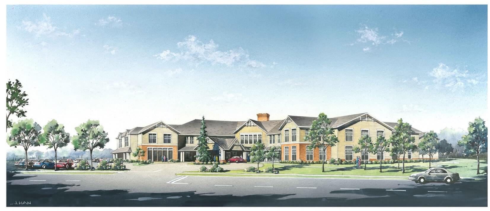 Senior living home rendering