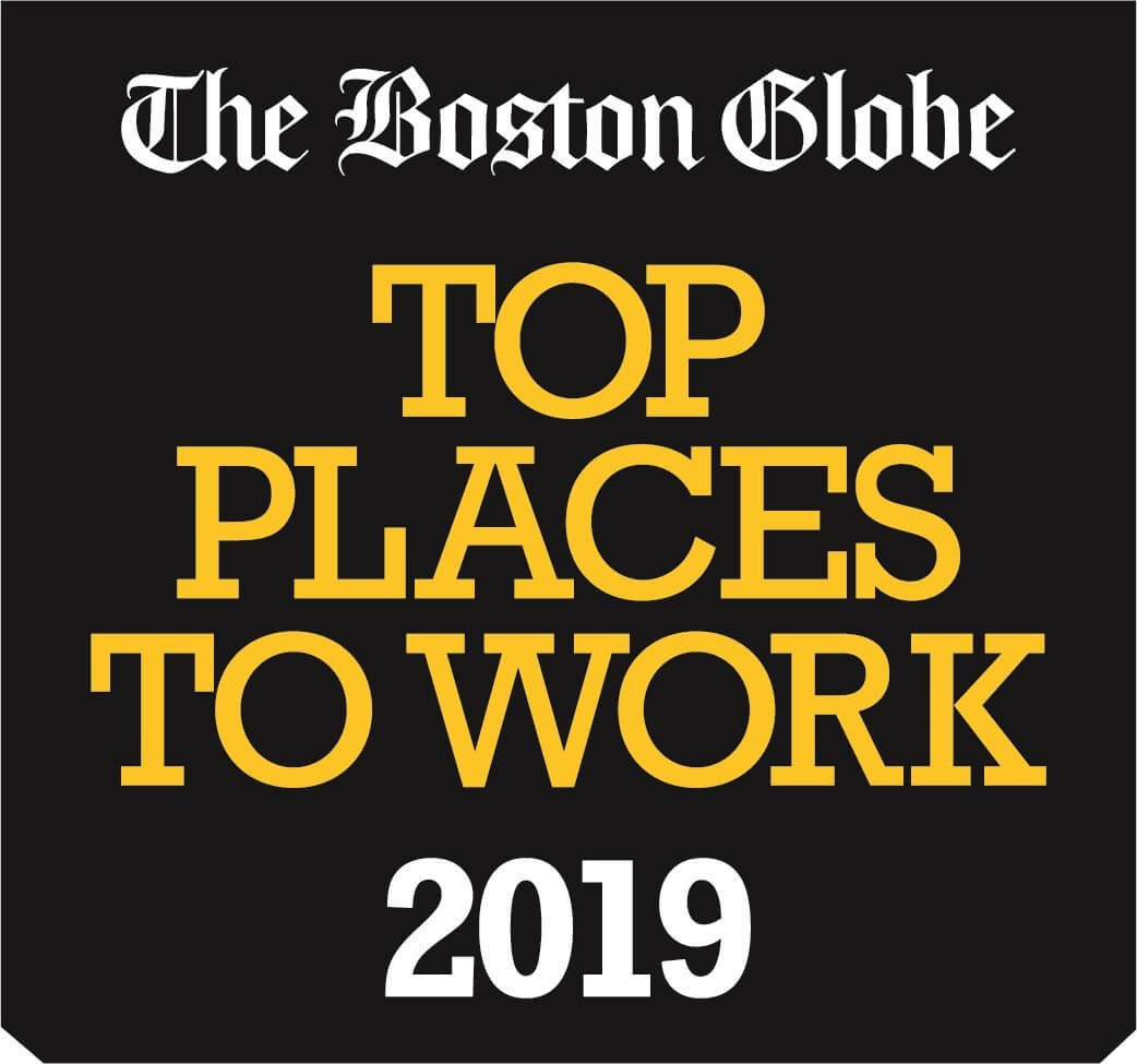 Boston Globe Great Place to Work 2019 award logo