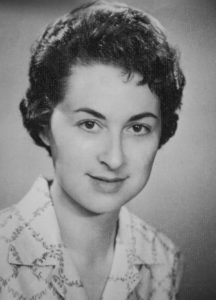 Black and white photo of woman