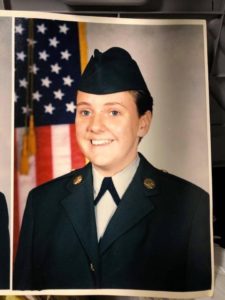 Portrait photo of woman in Armed Services uniform