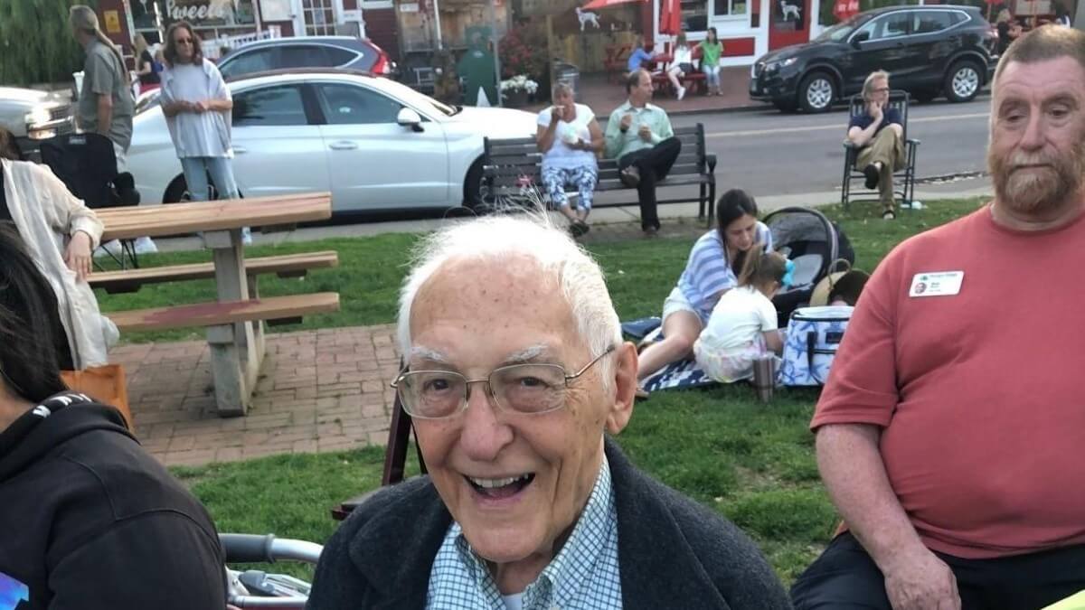 Senior man at a park