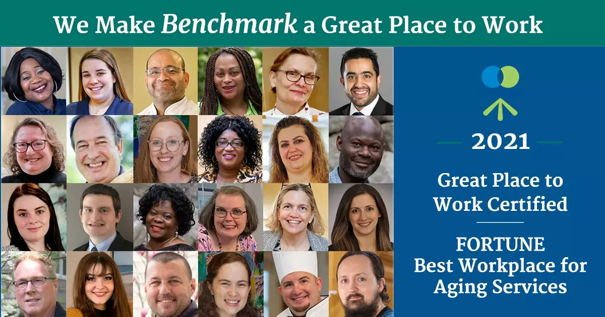 Graphic of adults celebrating great place to work award