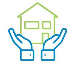 Hands and house