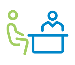 People at desk