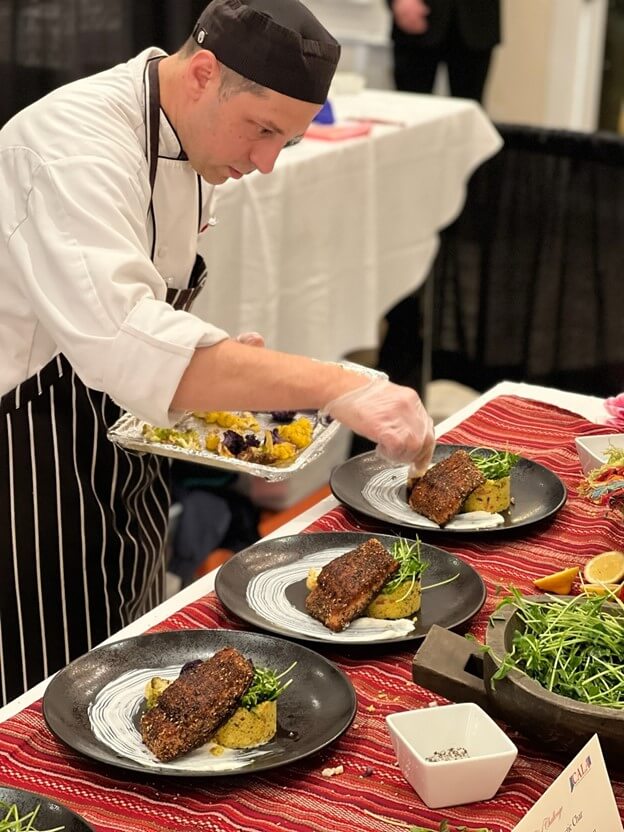 Chef preparing food