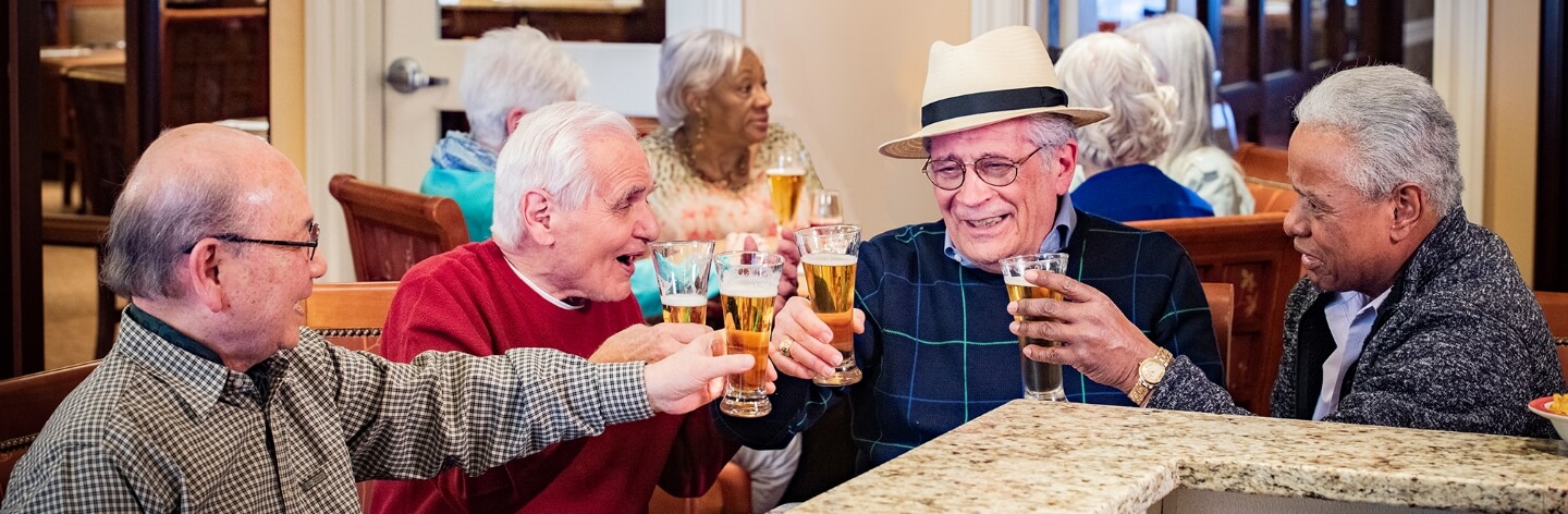 Seniors at happy hour