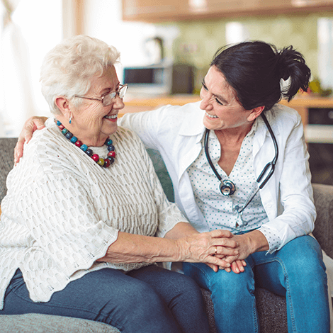 Living & Care Our Care 2 Nurse and patient