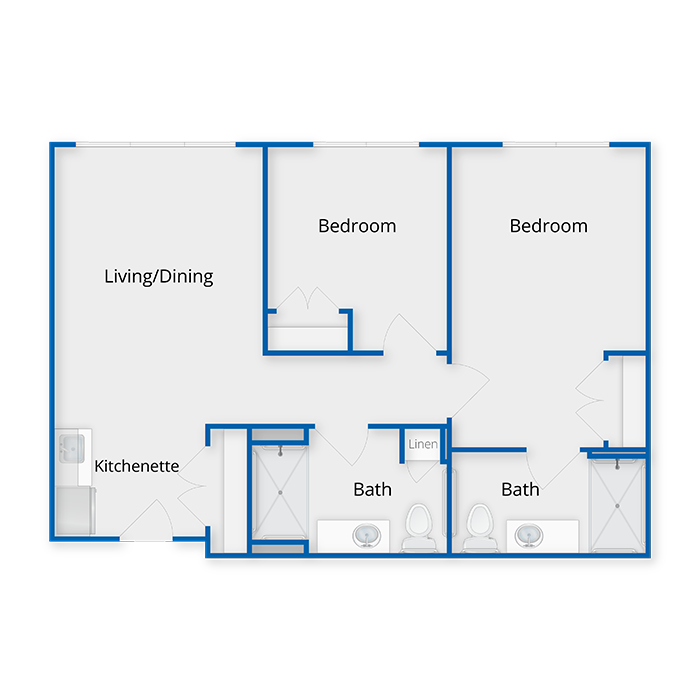 Assisted Living Two Bedroom