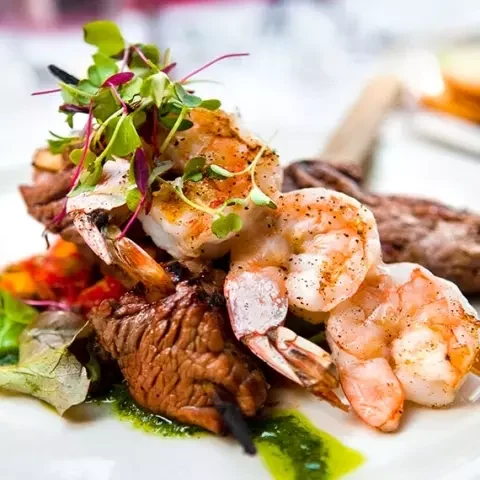 Steak and shrimp
